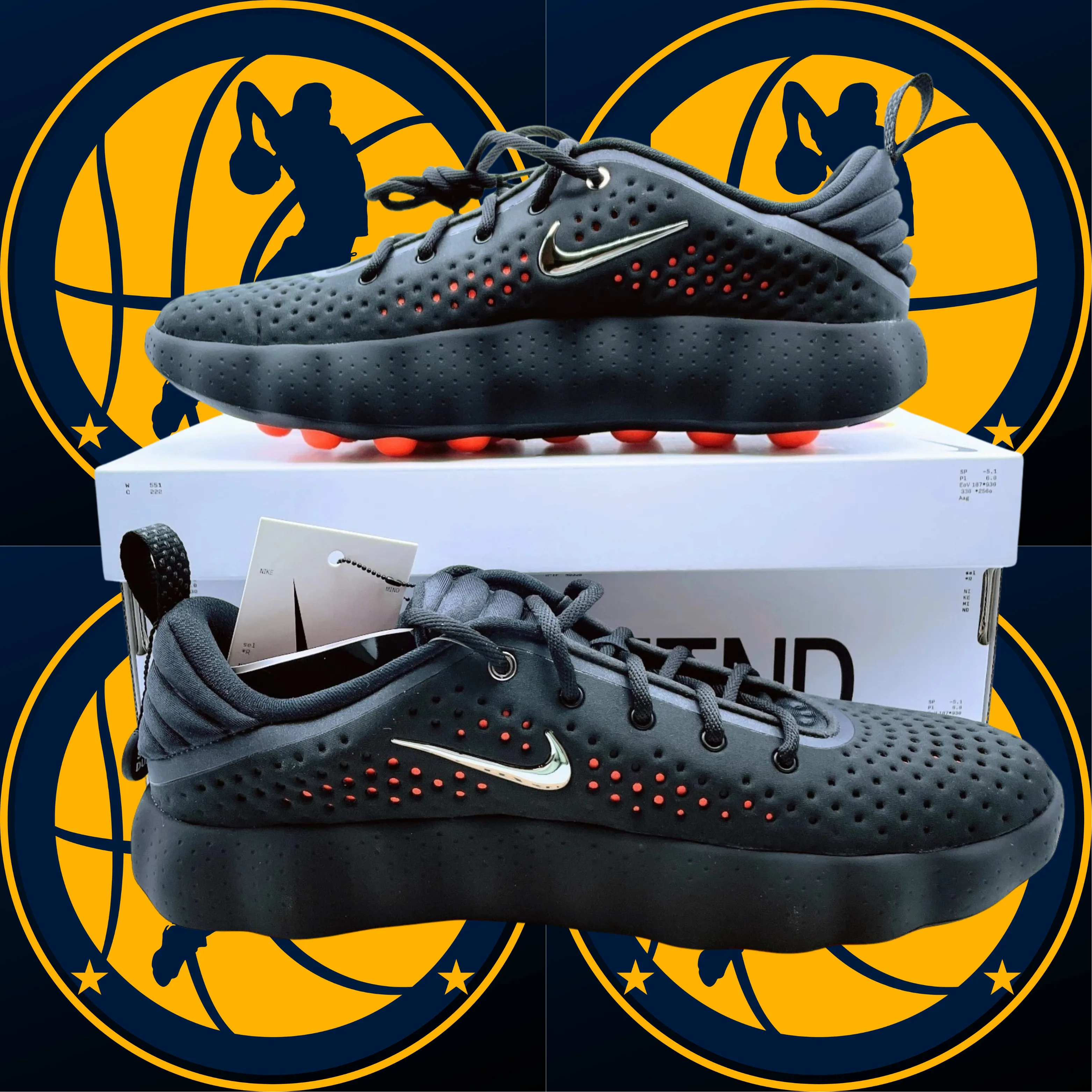 Nike Mind 002 - Black Hyper Crimson